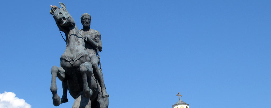 MACEDONIA BITOLA statue Nothern Macedonia FYROM Yugolsave travel balkans backpacking photography