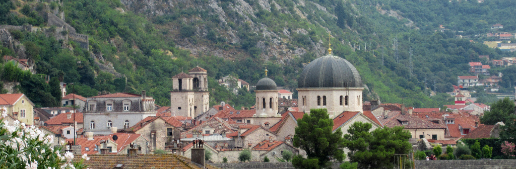 MONTENEGRO KOTOR city skyline rooftops UNESCO Bay Of Kotor yugoslavia travel photography backpacking